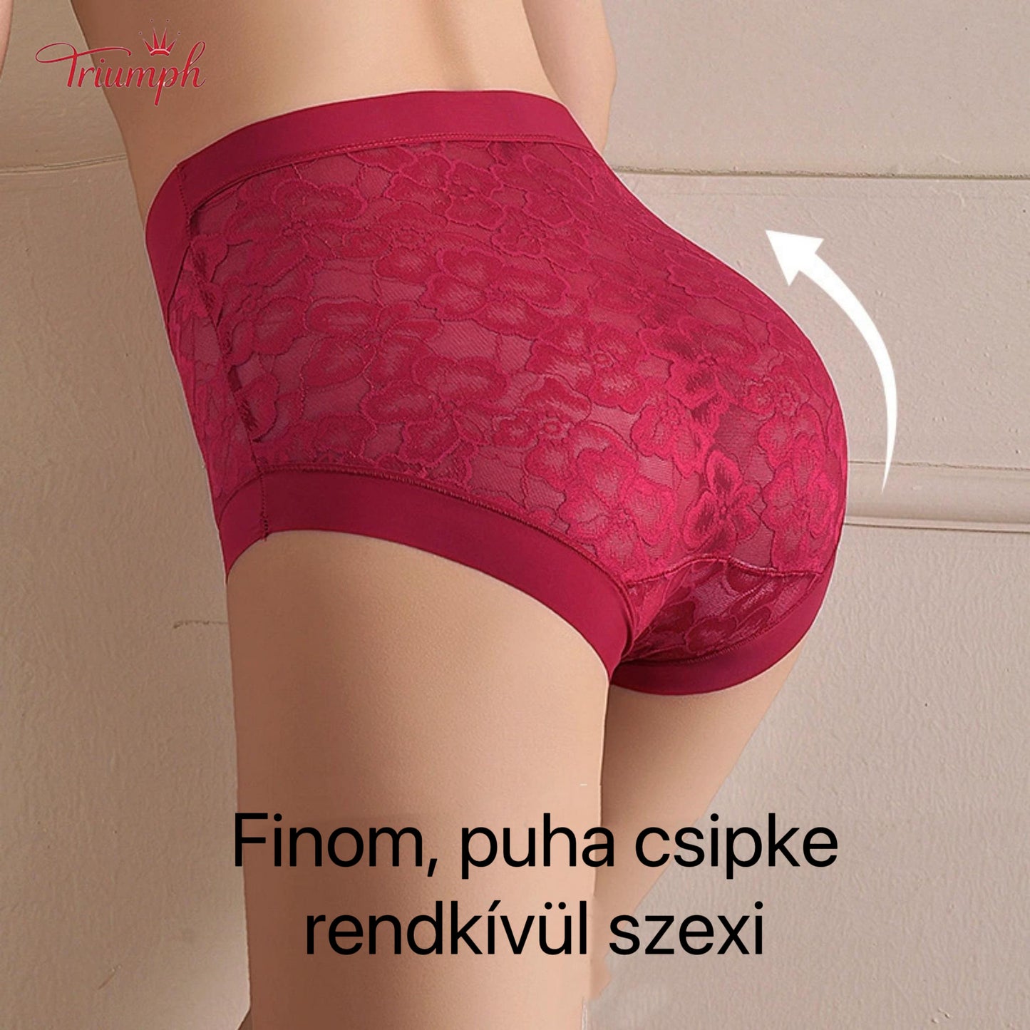 Triumph - Ingyenes Szállítás. 4 db-os Szett. Kiváló Minőségű Csipke, Magas Derekú Bugyi