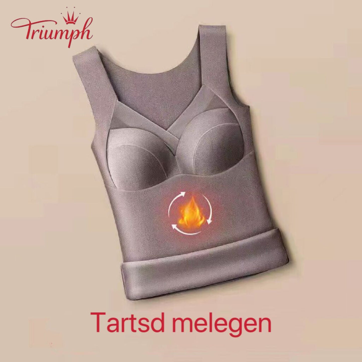 Triumph – 3 Csomagos Termál Fehérnemű, Plusz Bársony, Melegen Tart, Szuper Rugalmas, Mellkaspárnával