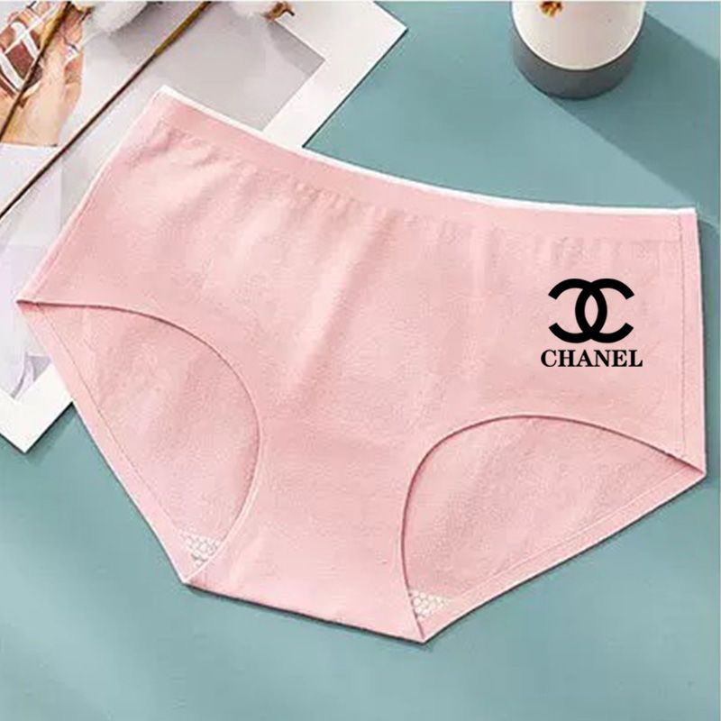 "CHANEL" 2 Csomag Tiszta Pamut Antibakteriális Női Szexi Fehérnemű, Fenékig Légáteresztő Női Fehérnemű