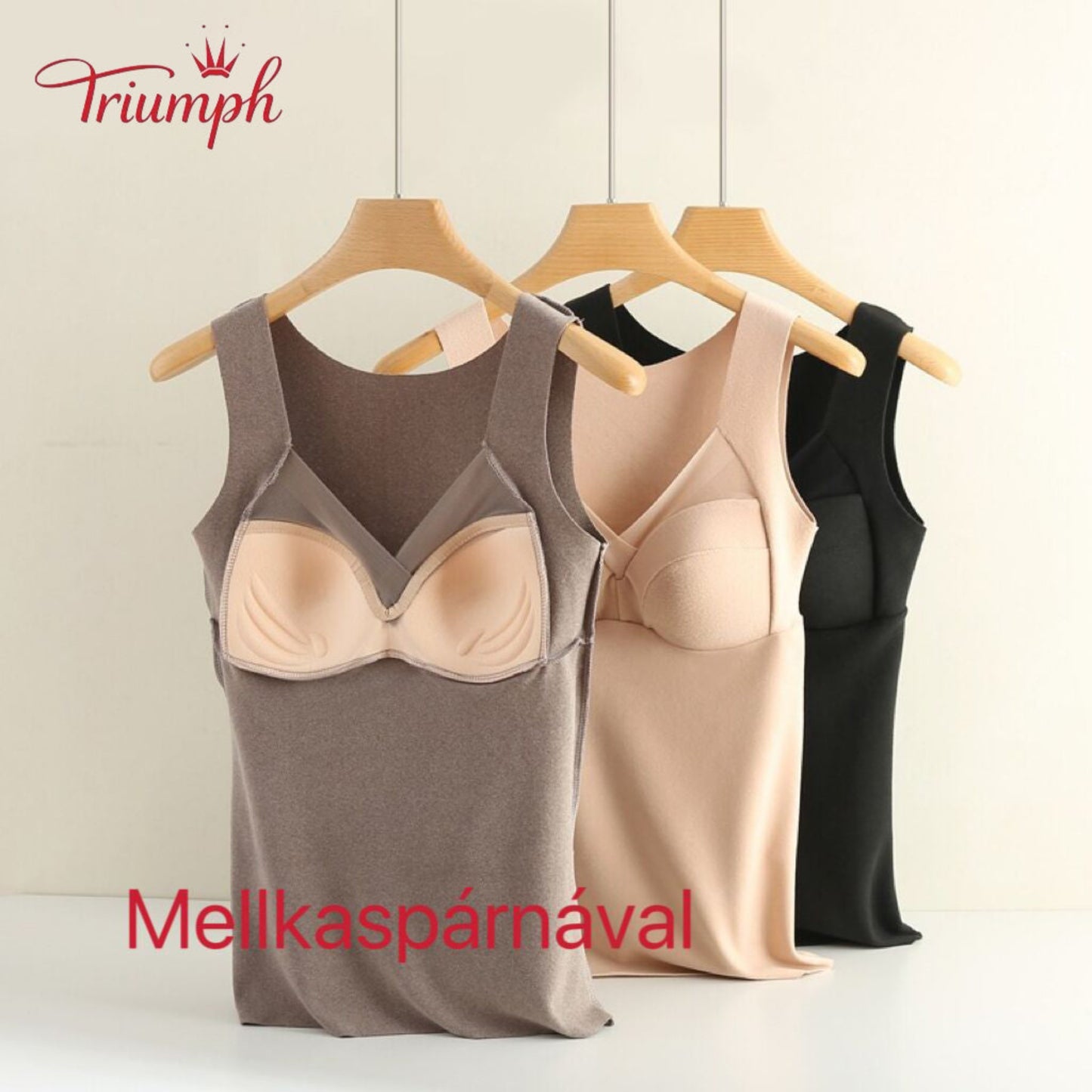 Triumph – 3 Csomagos Termál Fehérnemű, Plusz Bársony, Melegen Tart, Szuper Rugalmas, Mellkaspárnával