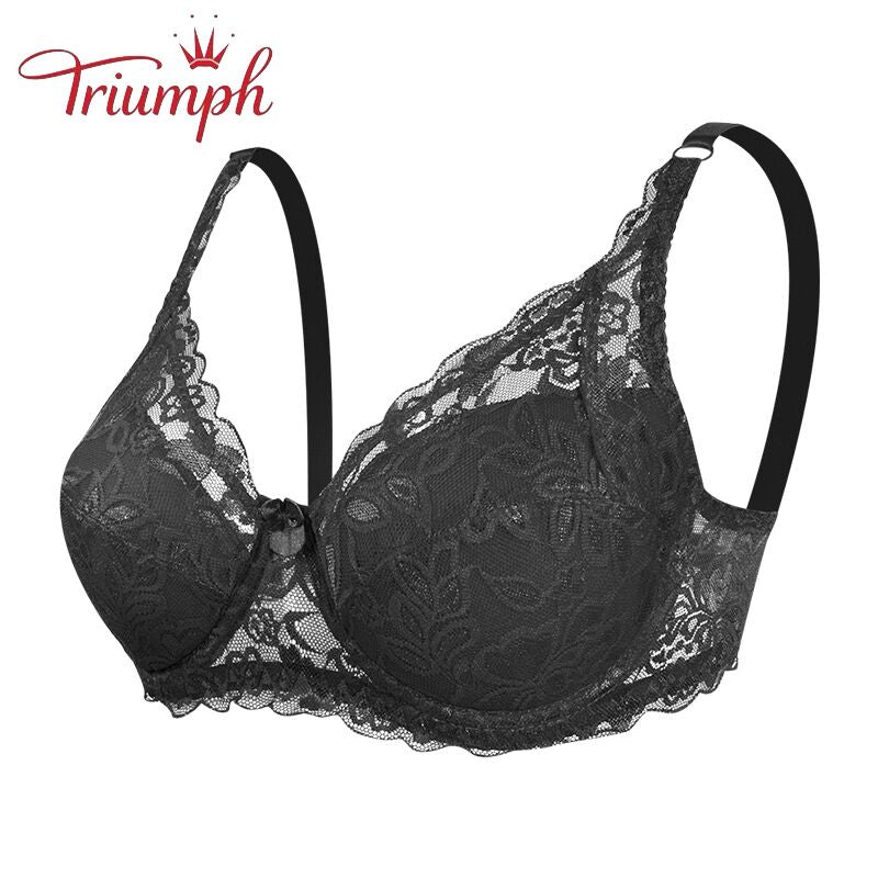 Triumph - Ingyenes Kiszállítás,Melltartó 3 Csomag, Triumph új Szexi, Nagyméretű Csipkés Push Up Melltartó