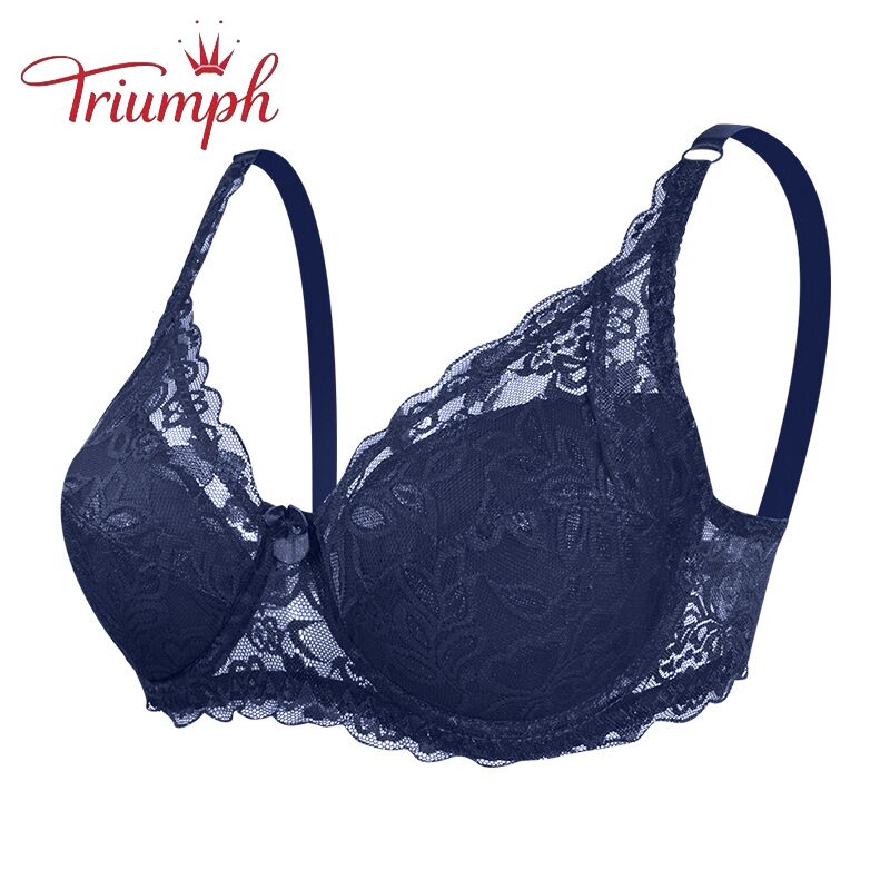 Triumph - Ingyenes Kiszállítás,Melltartó 3 Csomag, Triumph új Szexi, Nagyméretű Csipkés Push Up Melltartó