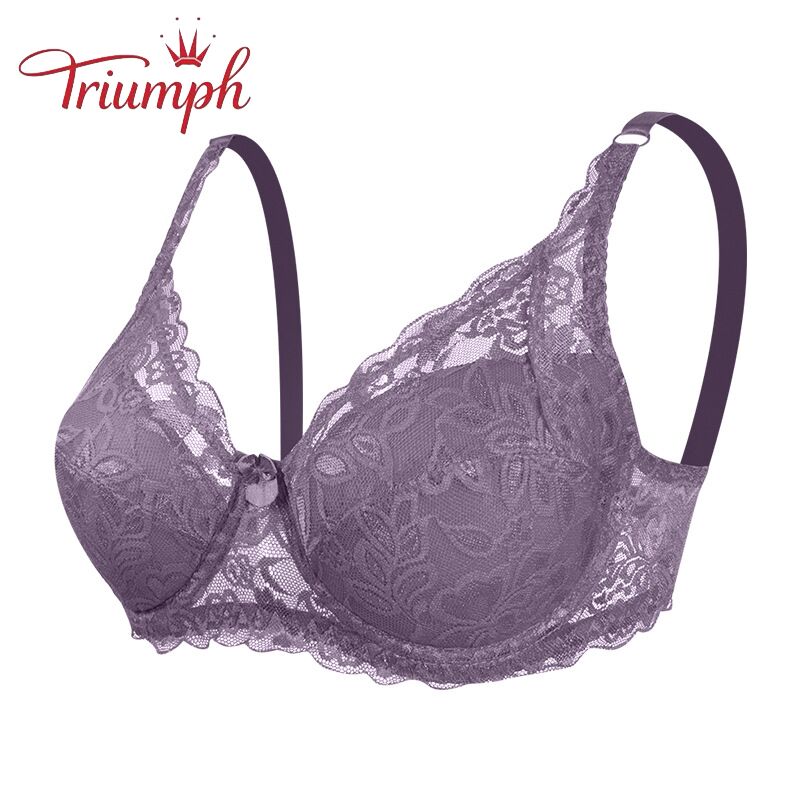 Triumph - Ingyenes Kiszállítás,Melltartó 3 Csomag, Triumph új Szexi, Nagyméretű Csipkés Push Up Melltartó