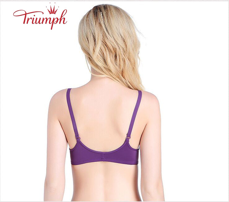 Triumph-Bra 3 Csomag, Elülső Gombos Melltartó, Vezeték Nélküli Melltartó, Szexi, Kényelmes, Nyommentes, Push Up