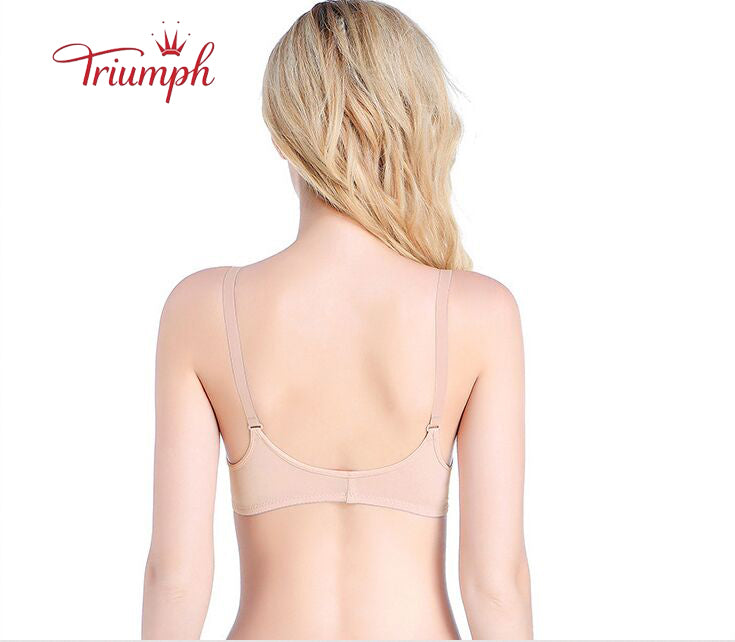 Triumph-Bra 3 Csomag, Elülső Gombos Melltartó, Vezeték Nélküli Melltartó, Szexi, Kényelmes, Nyommentes, Push Up