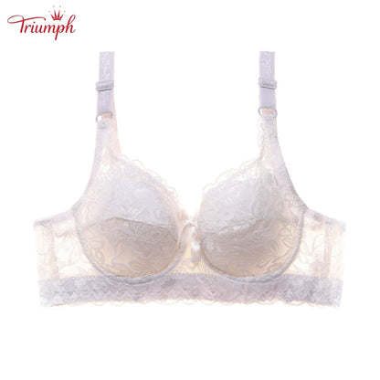 Triumph - Ingyenes Kiszállítás，3 Csomagos Csipkés Push-Up Melltartó，Kényelmes és Légáteresztő