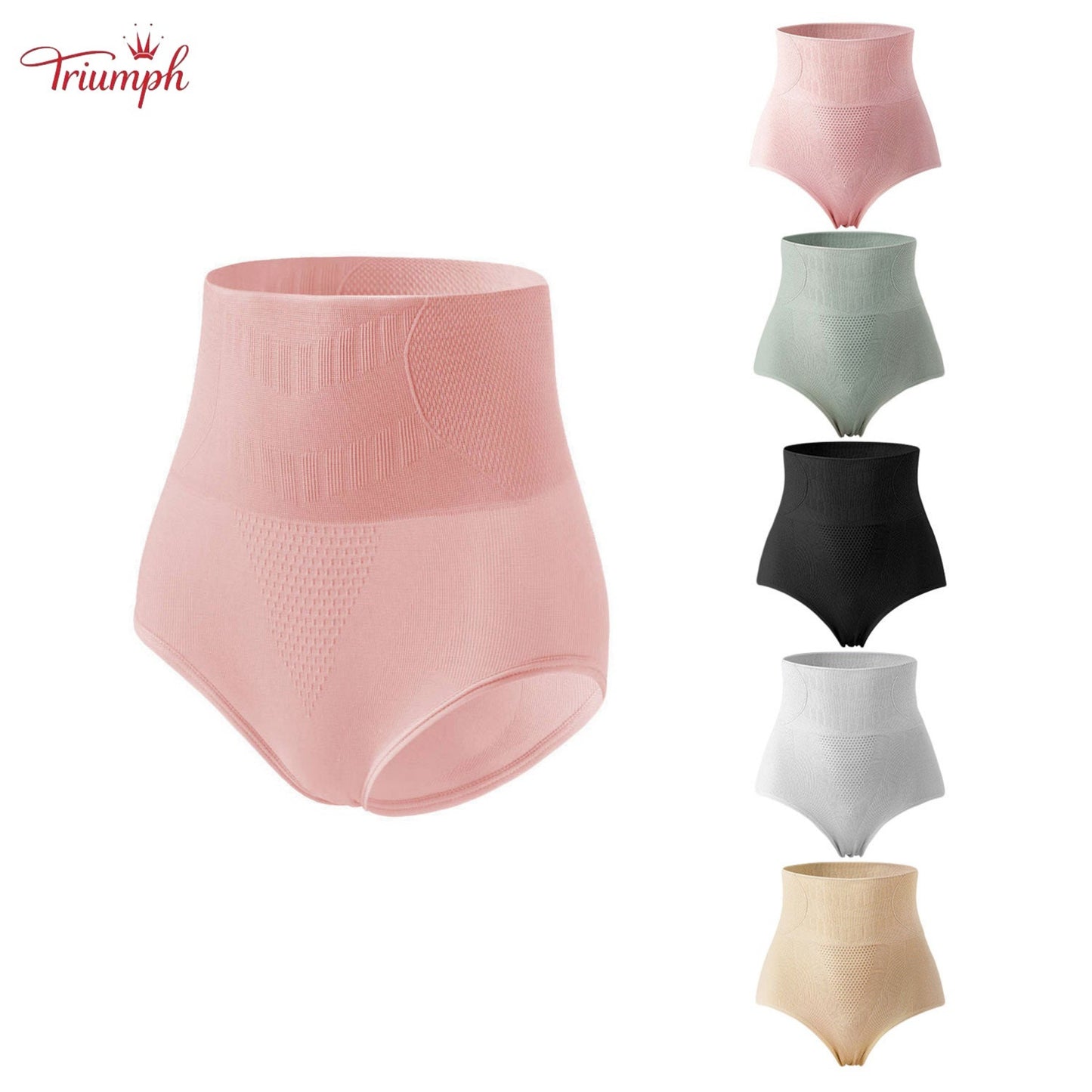 "Triumph" 5 Csomagos Thermal Tummy Shaper női Alsónadrág, Ultra Firm Mid Rise Alsónadrág