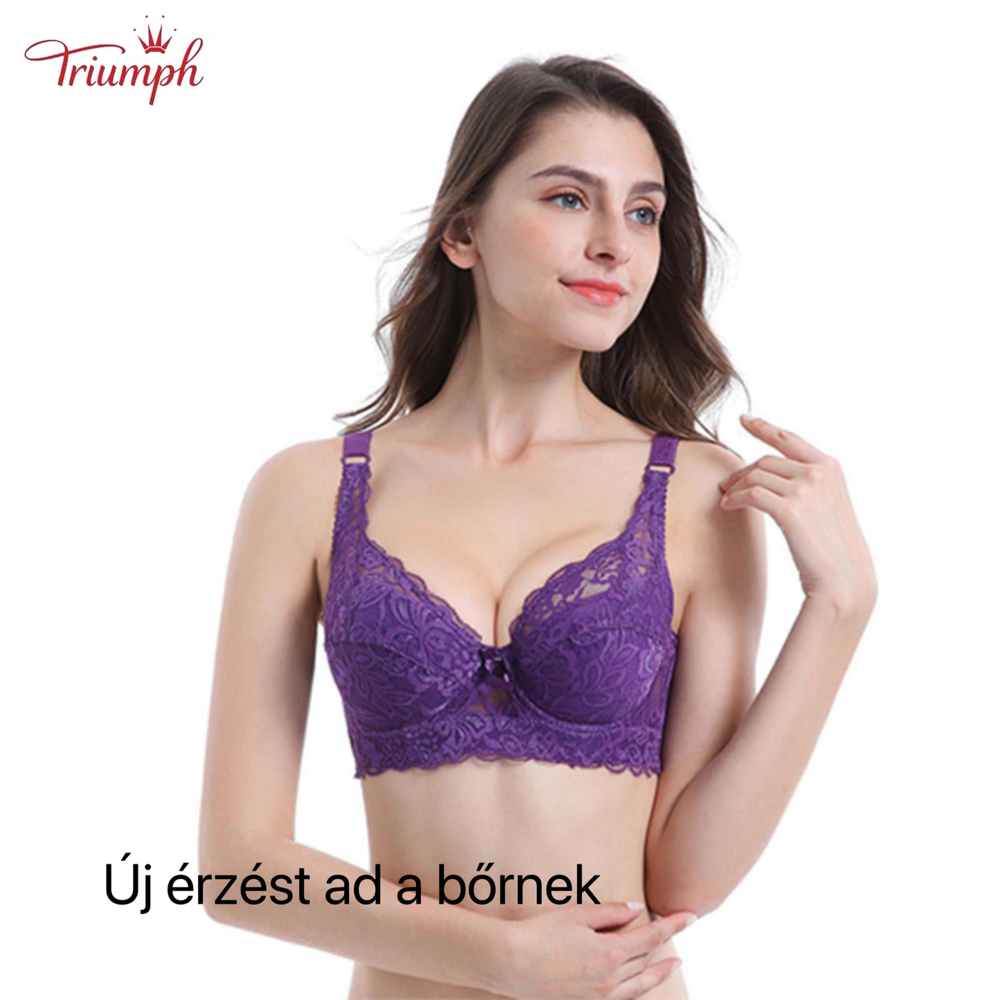 Triumph - Ingyenes Kiszállítás，3 Csomagos Csipkés Push-Up Melltartó，Kényelmes és Légáteresztő