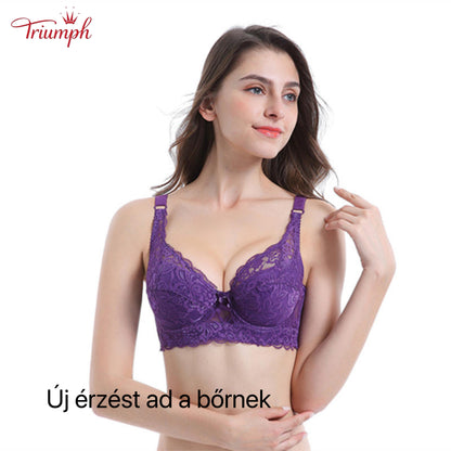 Triumph - Ingyenes Kiszállítás，3 Csomagos Csipkés Push-Up Melltartó，Kényelmes és Légáteresztő