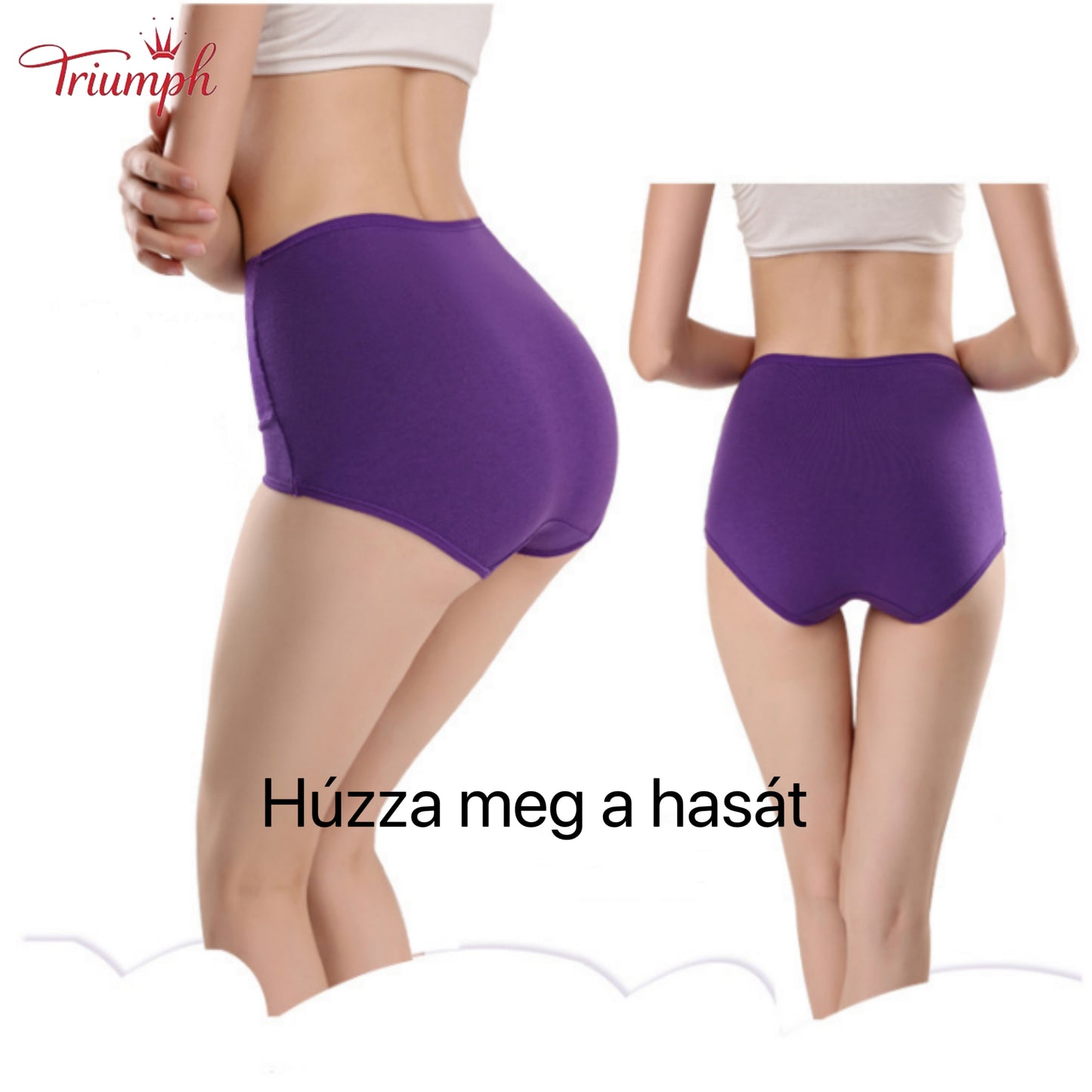 Triumph - Ingyenes Szállítás，4 csomag Kényelmes Fehérnemű，Csipke Mintás Felület，Kétrétegű Pamut lépésbetét