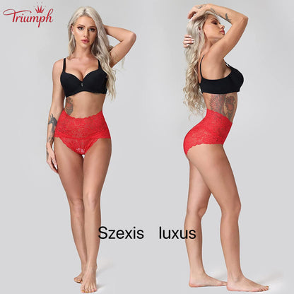 Triumph - 4 Csomagos Szexi Csipkebugyi，Ingyenes Kiszállítás，Népszerű Csipke，Luxus，Alkalmas 40-110 kg
