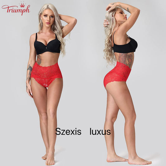 Triumph - 4 Csomagos Szexi Csipkebugyi，Ingyenes Kiszállítás，Népszerű Csipke，Luxus，Alkalmas 40-110 kg