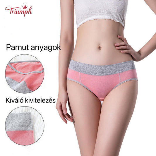 Triumph -4 Részes Női Fehérnemű Szett，Magas Elasztikus Derékpánt，Alkalmas 40-110 KG