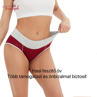 Triumph -4 Részes Női Fehérnemű Szett，Magas Elasztikus Derékpánt，Alkalmas 40-110 KG
