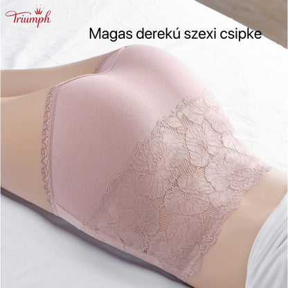 Triumph - Ingyenes Szállítás. 4-es Készlet. Magas Derekú, Minőségi Csipkebugyi. Kényelmes és Puha