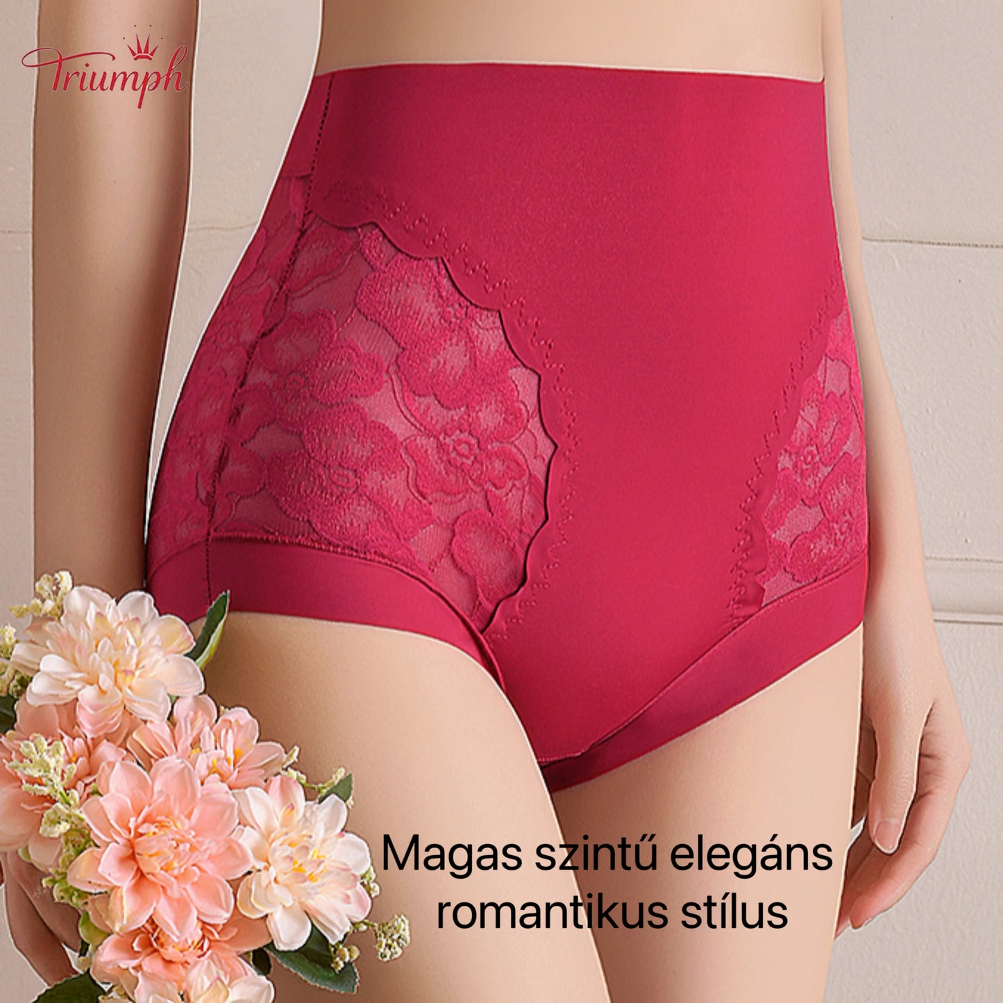 Triumph - Ingyenes Szállítás. 4 db-os Szett. Kiváló Minőségű Csipke, Magas Derekú Bugyi