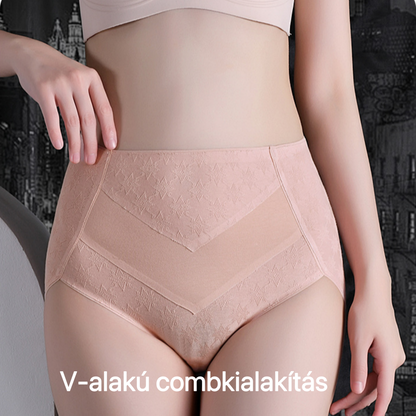 Triumph - 4 Csomag Prémium Pamut, Magas Derekú Alsónadrág Aranyos Csillagmintával, Ingyenes Szállítás