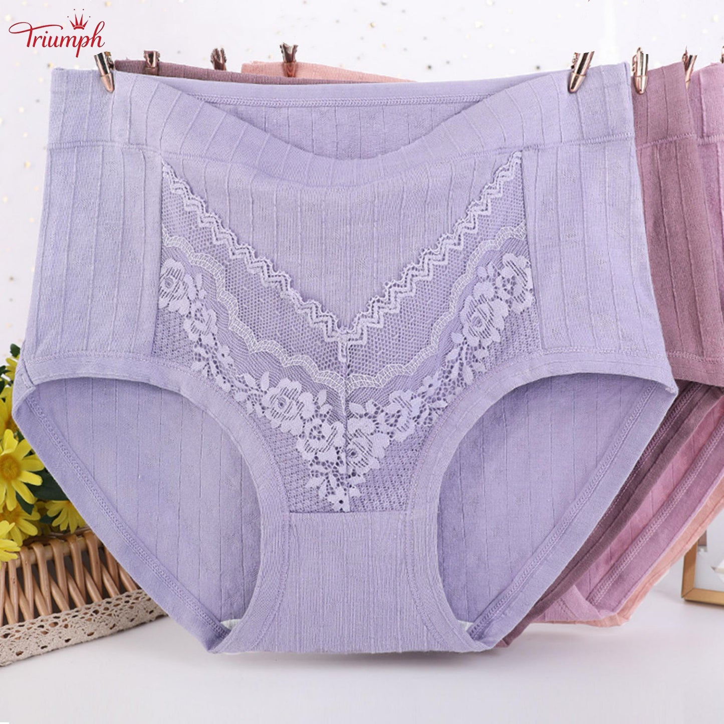 Triumph - 4 db-os Pamut Bugyiszett, Ingyenes Szállítással, Csíkos, Puha