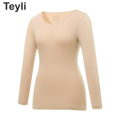 Teyli - 3-as Készlet Őszi-téli Termo Fehérnemű，Hialuronsavat Tartalmaz a Bőrszépítés érdekében，Rendkívül Elasztikus, Könnyű, Tudományos és Műszaki Termo Fehérnemű