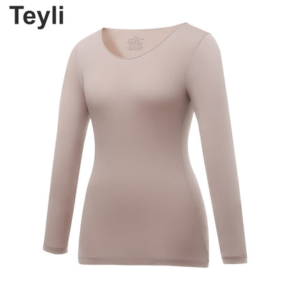 Teyli - 3-as Készlet Őszi-téli Termo Fehérnemű，Hialuronsavat Tartalmaz a Bőrszépítés érdekében，Rendkívül Elasztikus, Könnyű, Tudományos és Műszaki Termo Fehérnemű