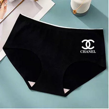 "CHANEL" 2 Csomag Tiszta Pamut Antibakteriális Női Szexi Fehérnemű, Fenékig Légáteresztő Női Fehérnemű
