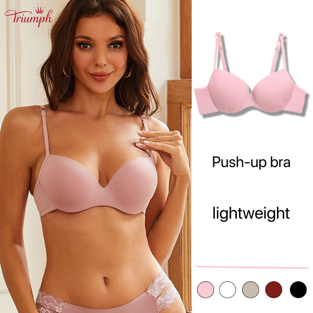 Triumph Női Szivacsos Melltartó, 3 Csomagos Push-up Melltartó, Légáteresztő, Könnyű