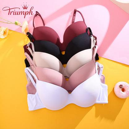 Triumph Női Szivacsos Melltartó, 3 Csomagos Push-up Melltartó, Légáteresztő, Könnyű
