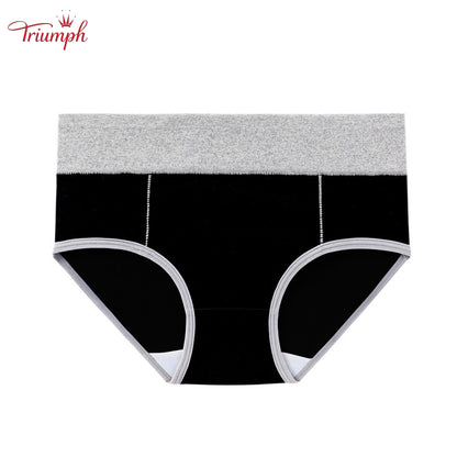 Triumph -4 Részes Női Fehérnemű Szett，Magas Elasztikus Derékpánt，Alkalmas 40-110 KG