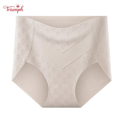 Triumph - 4 Csomag Prémium Pamut, Magas Derekú Alsónadrág Aranyos Csillagmintával, Ingyenes Szállítás