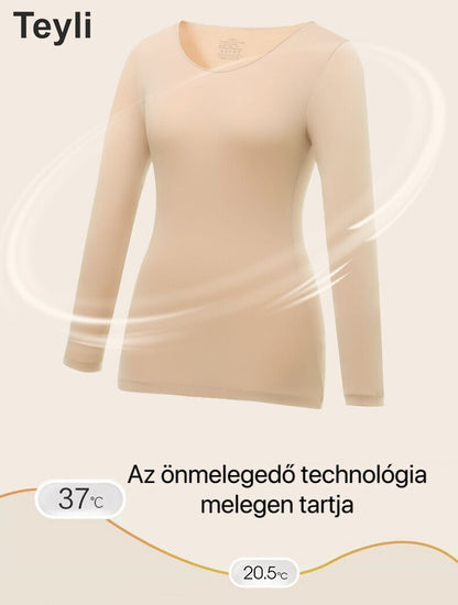 Teyli - 3-as Készlet Őszi-téli Termo Fehérnemű，Hialuronsavat Tartalmaz a Bőrszépítés érdekében，Rendkívül Elasztikus, Könnyű, Tudományos és Műszaki Termo Fehérnemű