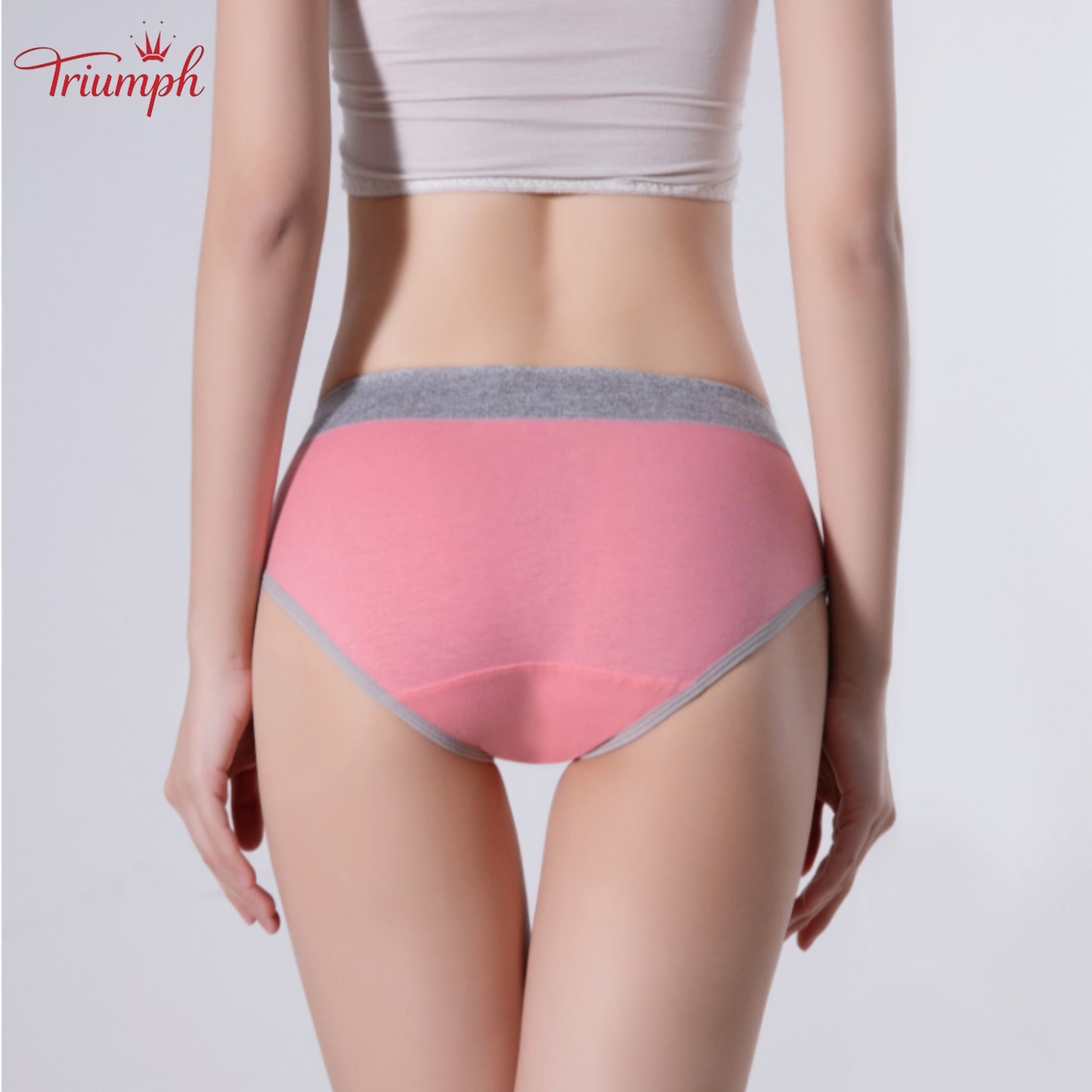 Triumph -4 Részes Női Fehérnemű Szett，Magas Elasztikus Derékpánt，Alkalmas 40-110 KG