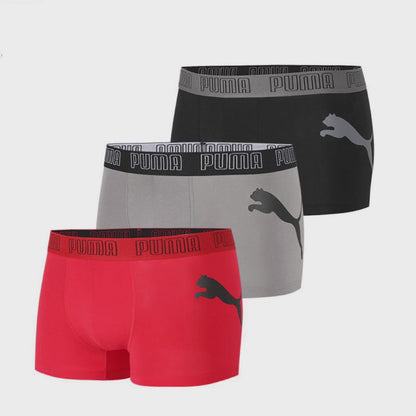 2 Csomag “PUMA” Divatos Férfi Tiszta Pamut “PUMA” Fehérnemű, Nagy Méretű Pamut Antibakteriális Sportkényelmes “PUMA” Boxernadrág