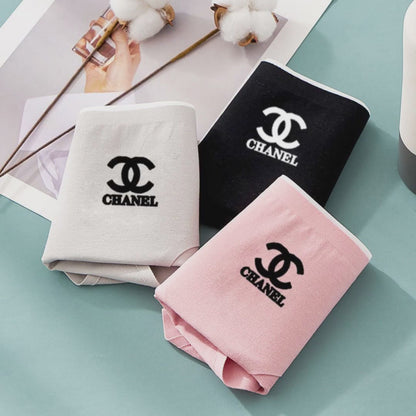 "CHANEL" 2 Csomag Tiszta Pamut Antibakteriális Női Szexi Fehérnemű, Fenékig Légáteresztő Női Fehérnemű